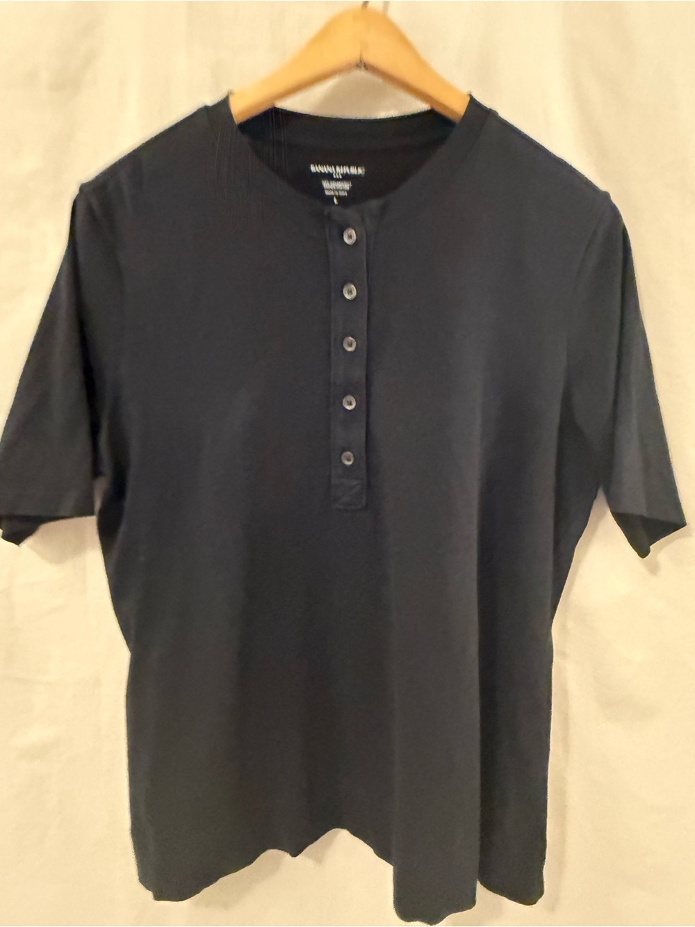 Banana Republic women’s Black Henley Shirt